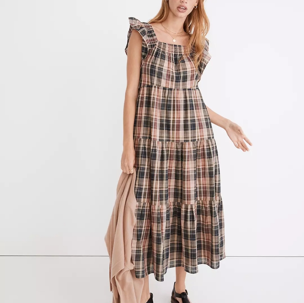 Madewell plaid dress